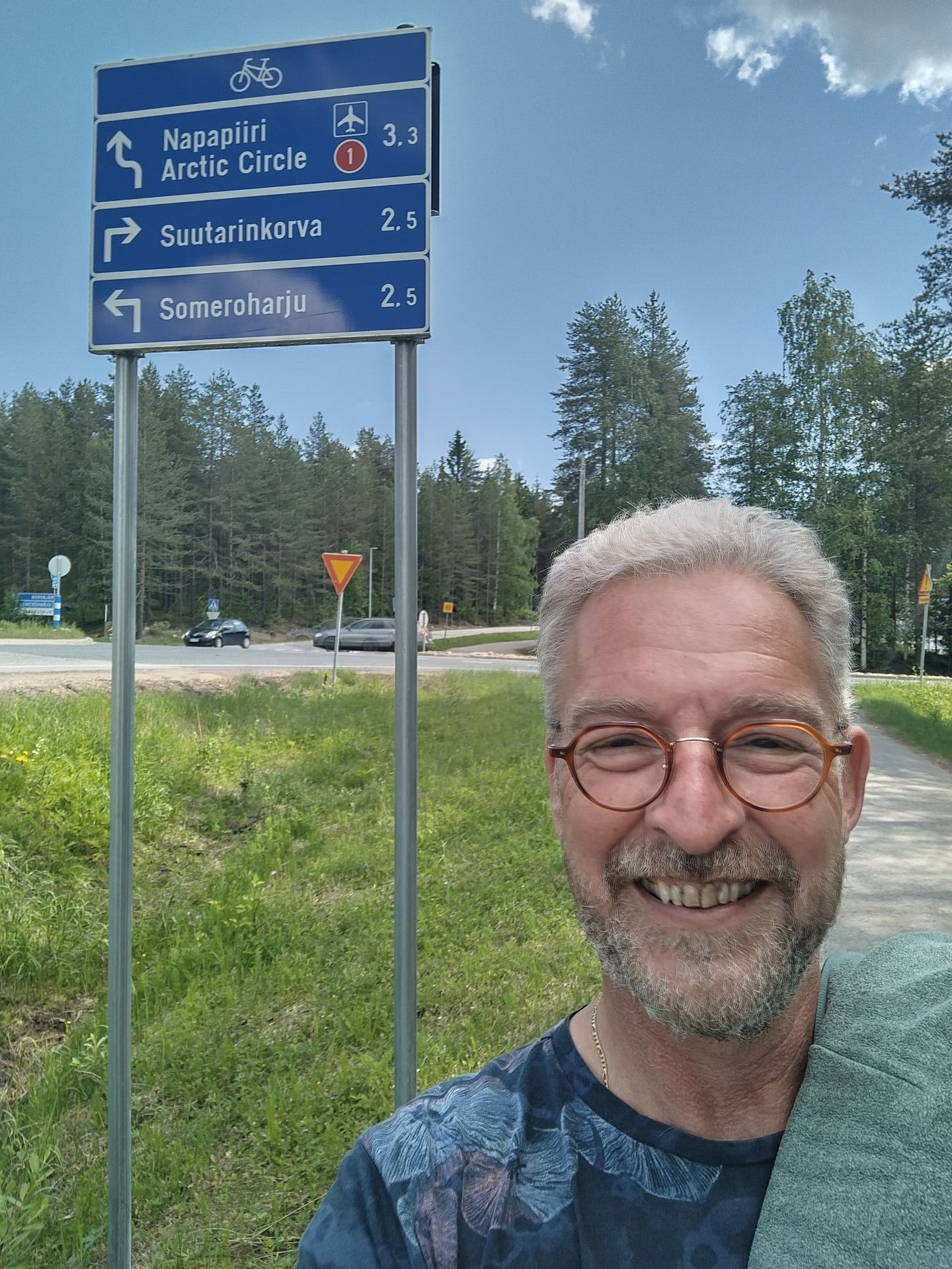 1 km from Artic Circle and Santa Claus 1 km from Artic Circle and Santa Claus