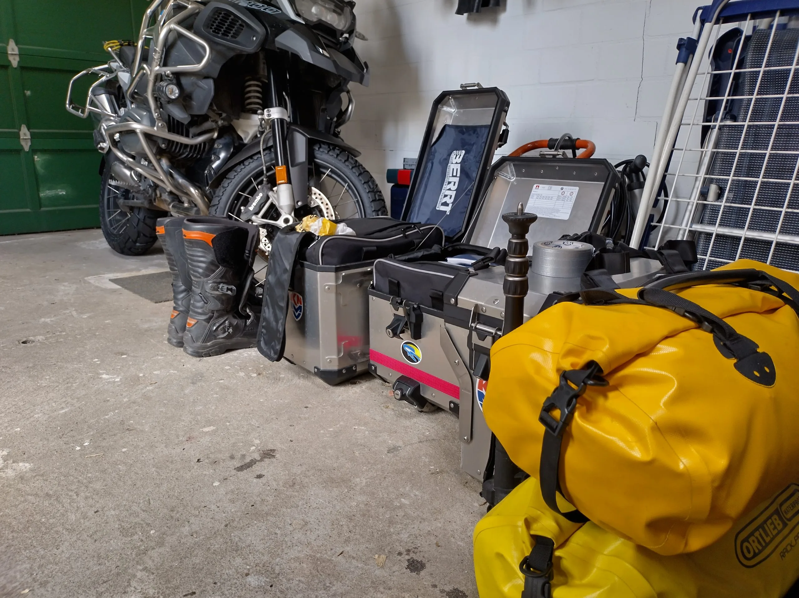 Packing a motorcycle