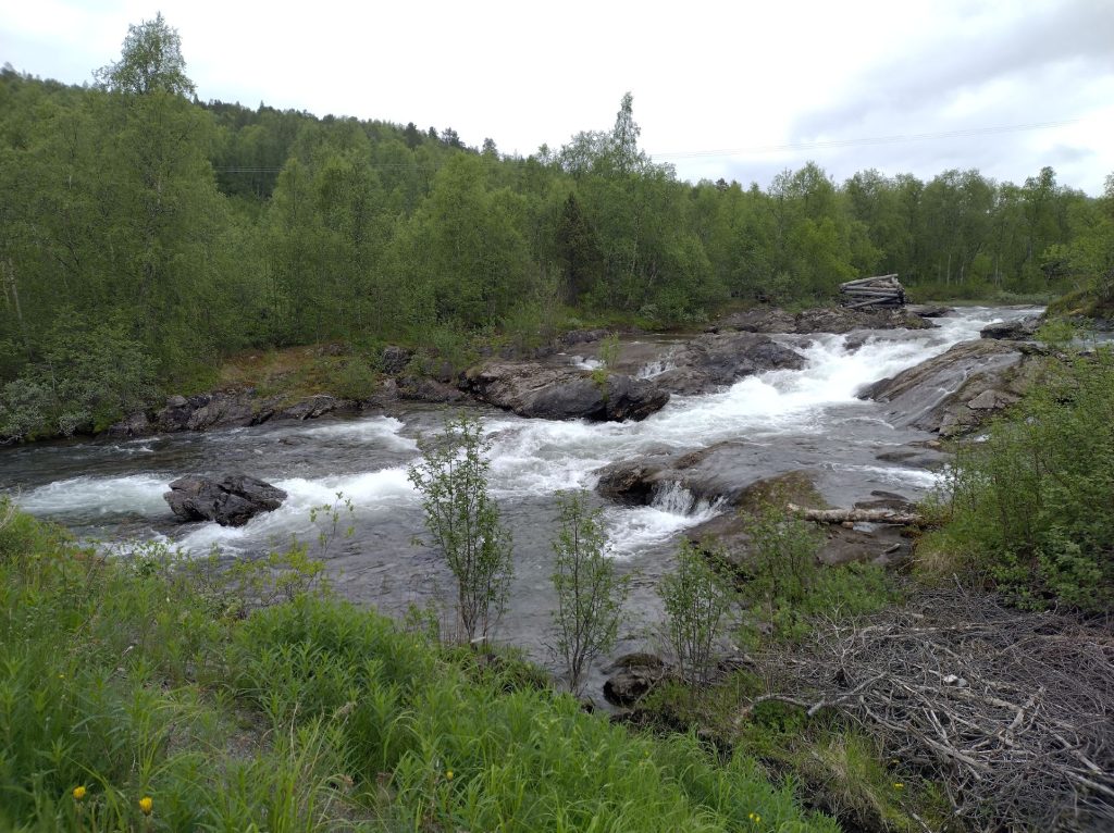 Water coming down the hill