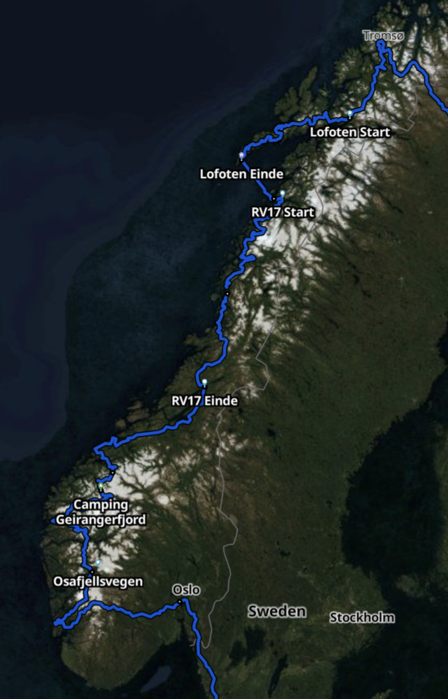 Norway route Norway route